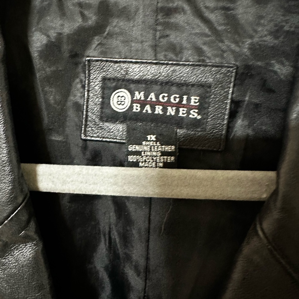 Plus Size Leather Jacket - image 2